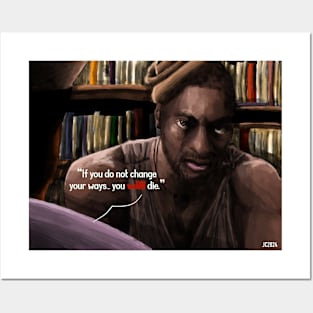 Oz - "Change Your Ways" Simon Adebisi portrait (digital) Posters and Art